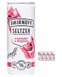 Smirnoff Seltzer Raspberry & Rhubarb Multipack, 12 x 250 ml on Sale