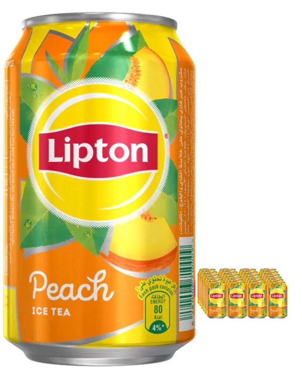 Lipton peach ice tea Can Multipack, 24 x 330 ml Hot on Sale