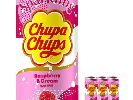 Chupa Chups Raspberry & Cream Sparkling Drink Multipack, 6 x 250 ml For Discount