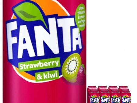 Fanta Strawberry & Kiwi Can Multipack, 24 x 330 ml Supply