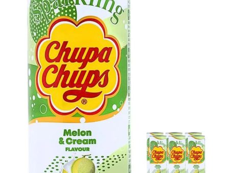 Chupa Chups Melon & Cream Sparkling Drink Multipack, 6 x 250 ml For Discount