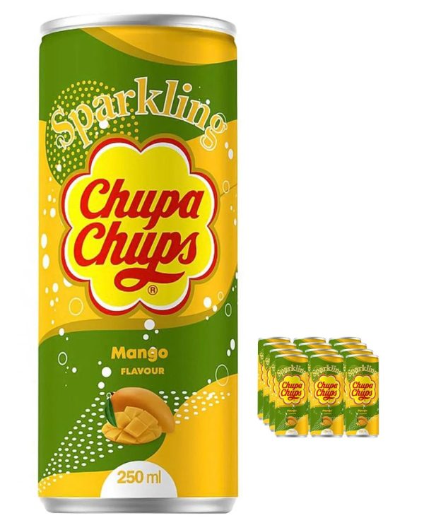 Chupa Chups Mango Sparkling Drink Multipack,  24 x 250 ml Cheap