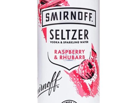 Smirnoff Seltzer Raspberry & Rhubarb, 250 ml Discount