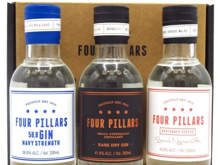 Four Pillars Gin Trio Gift Pack, 3 x 20 cl Supply