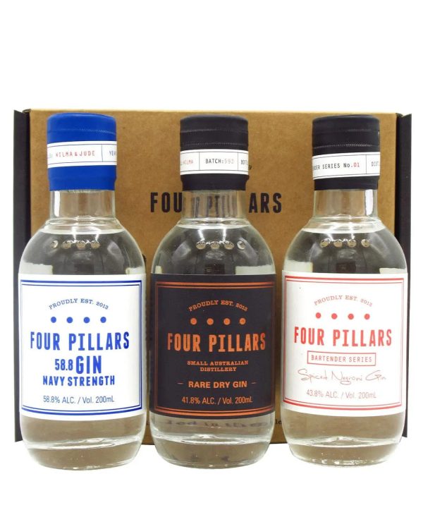 Four Pillars Gin Trio Gift Pack, 3 x 20 cl Supply