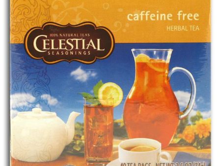 Celestial Seasonings Caffeine-Free Tea (40-bags) - 1 box Supply