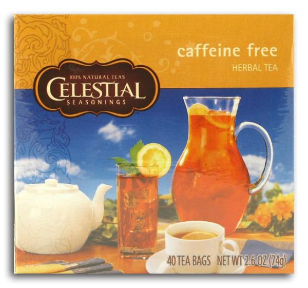 Celestial Seasonings Caffeine-Free Tea (40-bags) - 1 box Supply