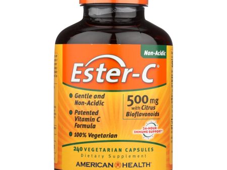 American Health - Ester-c With Citrus Bioflavonoids - 500 Mg - 240 Vegetarian Capsules Online Hot Sale