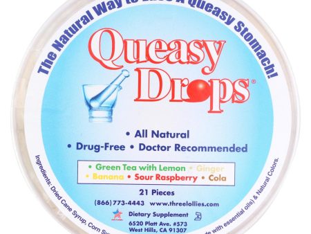 Three Lollies Queasy Drops - Container - 21 Pack Fashion