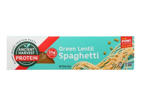 Ancient Harvest Green Lentil & Quinoa Supergrain Pasta - Spaghetti - Case Of 6 - 8 Oz on Sale