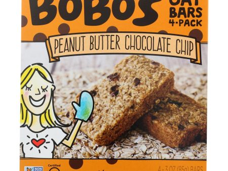 Bobo s Oat Bars - Oat Bar - Peanut Butter Chocolate Chip - Case Of 6 - 4 Pk Supply