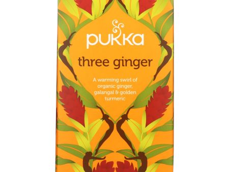 Pukka - Tea Organic Two Three Ginger - Case Of 4-20 Bags Fashion