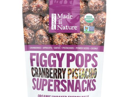 Made In Nature Figgy Pops - Cranberry Pistachio - Case Of 6 - 4.2 Oz Sale