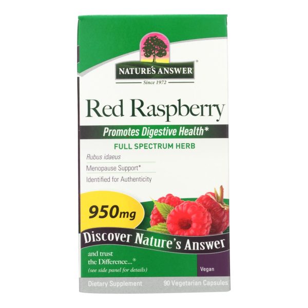 Nature s Answer - Red Raspberry Leaf - 90 Capsules Discount