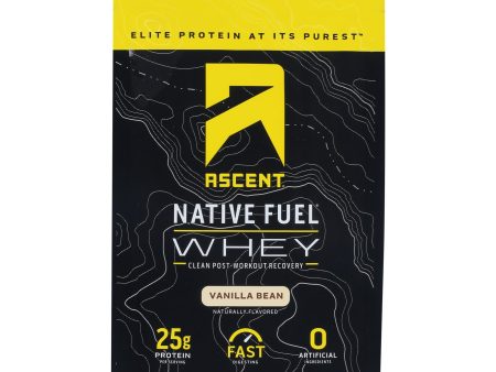 Ascent Native Fuel Whey Protein Powder Blend Vanilla Bean - Case Of 15 - 1.09 Oz Online now