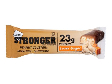 Nugo Nutrition Bar - Stronger Peanut Cluster - 2.82 Oz - Case Of 12 Sale