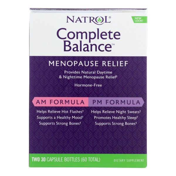 Natrol Complete Balance For Menopause Am - Pm - 60 Capsules Online