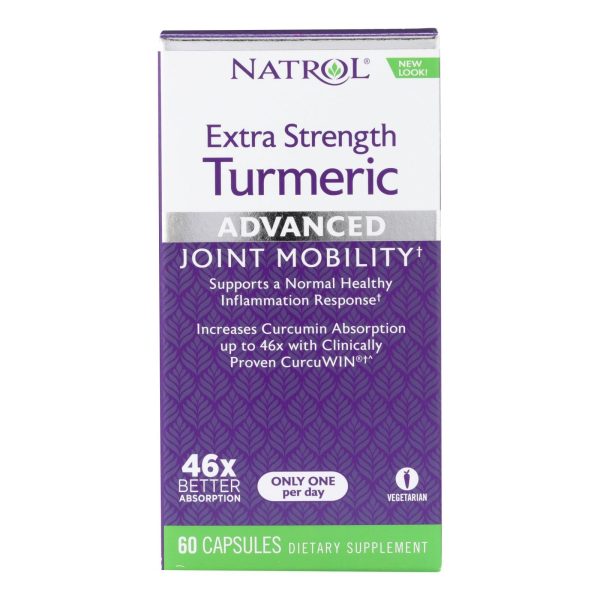 Natrol Turmeric Capsules - Extra Strength - 60 Count Online Hot Sale