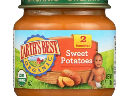 Earth s Best - Stage 2 Sweet Potatoes - Case Of 10-4 Oz Supply