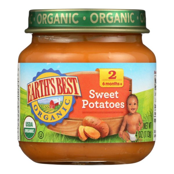 Earth s Best - Stage 2 Sweet Potatoes - Case Of 10-4 Oz Supply