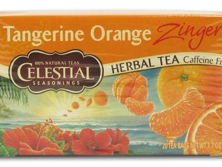 Celestial Seasonings Tangerine Orange Zinger Tea - 1 box For Discount