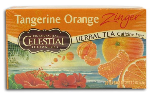 Celestial Seasonings Tangerine Orange Zinger Tea - 1 box For Discount