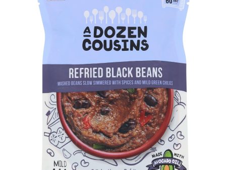 A Dozen Cousins - Black Beans Refried - Case Of 6-10 Oz Online