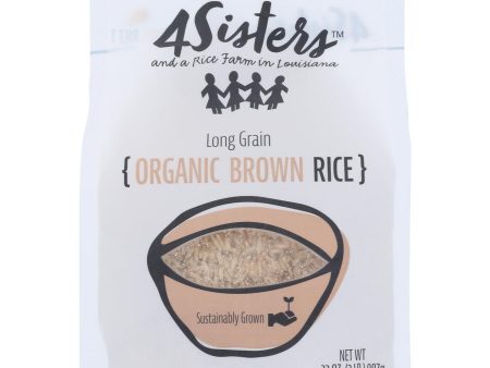 4 Sisters - Rice Og2 Brown Long Grain - Cs Of 6-2 Lb Online Hot Sale