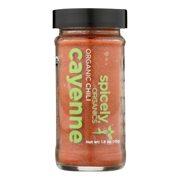 Spicely Organics - Organic Cayenne Pepper - Case Of 3 - 1.6 Oz. Online