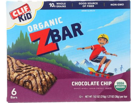 Clif Kid Zbar - Organic Zbar - Chocolate Chip - Case Of 9 - 7.62 Oz. For Cheap