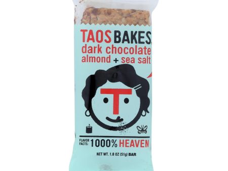 Taos Bakes - Bar Dark Chocolate Almond Sea Salt - Case Of 12-1.8 Oz For Discount