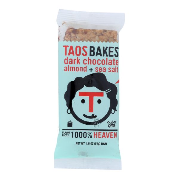 Taos Bakes - Bar Dark Chocolate Almond Sea Salt - Case Of 12-1.8 Oz For Discount