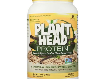 Genceutic Naturals Plant Head Protein - Vanilla - 1.65 Lb Online Sale