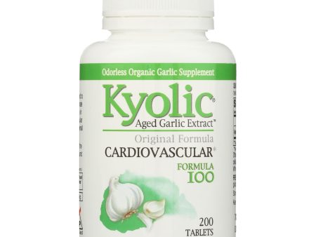 Kyolic - Aged Garlic Extract Hi-po Cardiovascular Original Formula 100 - 200 Tablets Hot on Sale