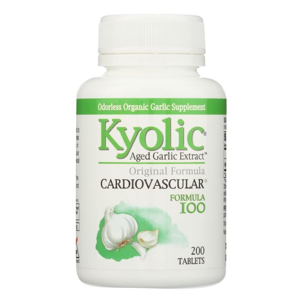 Kyolic - Aged Garlic Extract Hi-po Cardiovascular Original Formula 100 - 200 Tablets Hot on Sale