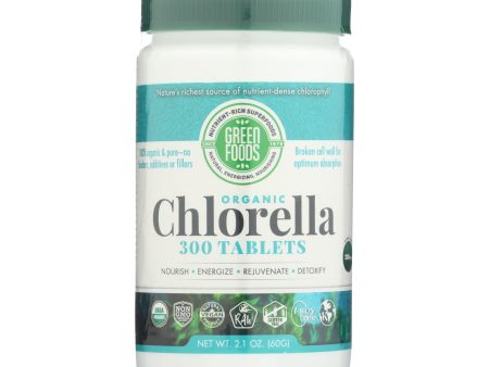 Green Foods Organic Chlorella - 200 Mg - 300 Tablets For Discount