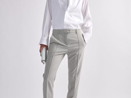 Thin grey tennis stripes Roxy trousers Online Hot Sale