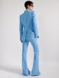 Zipped-sleeve suit jacket in blue caddy Supply